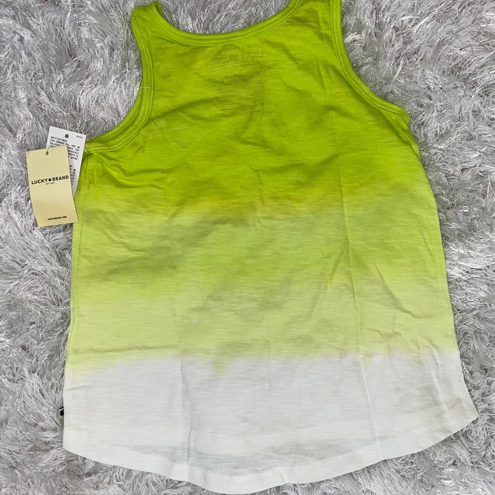 Lucky Brand Sunny Lime Gloria Tank- 6 - Picture 7 of 8